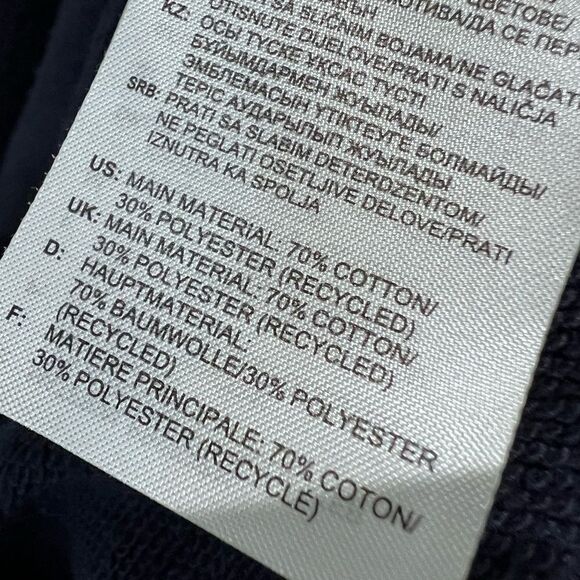 ADIDAS SPORTSWEAR Athletic Zip-Up Hoodie Navy size medium - Picture 16 of 16